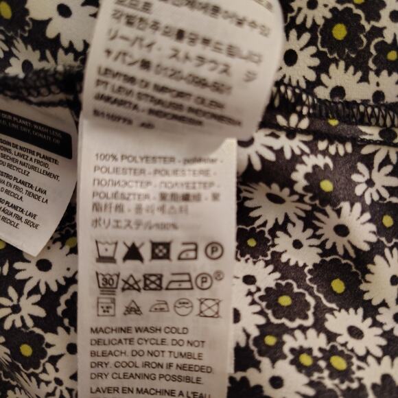 Levi’s Floral Maxi Dress | Button-Up | Short Sleeve | Holiday-Ready | Sz small - Picture 10 of 11